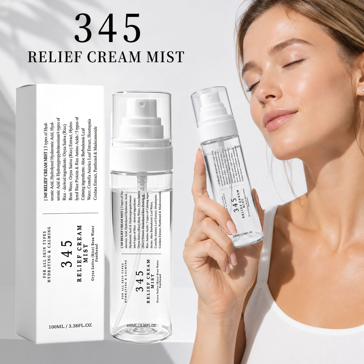 Skincare Centella - 345 Relief Cream Mist Korean Skin