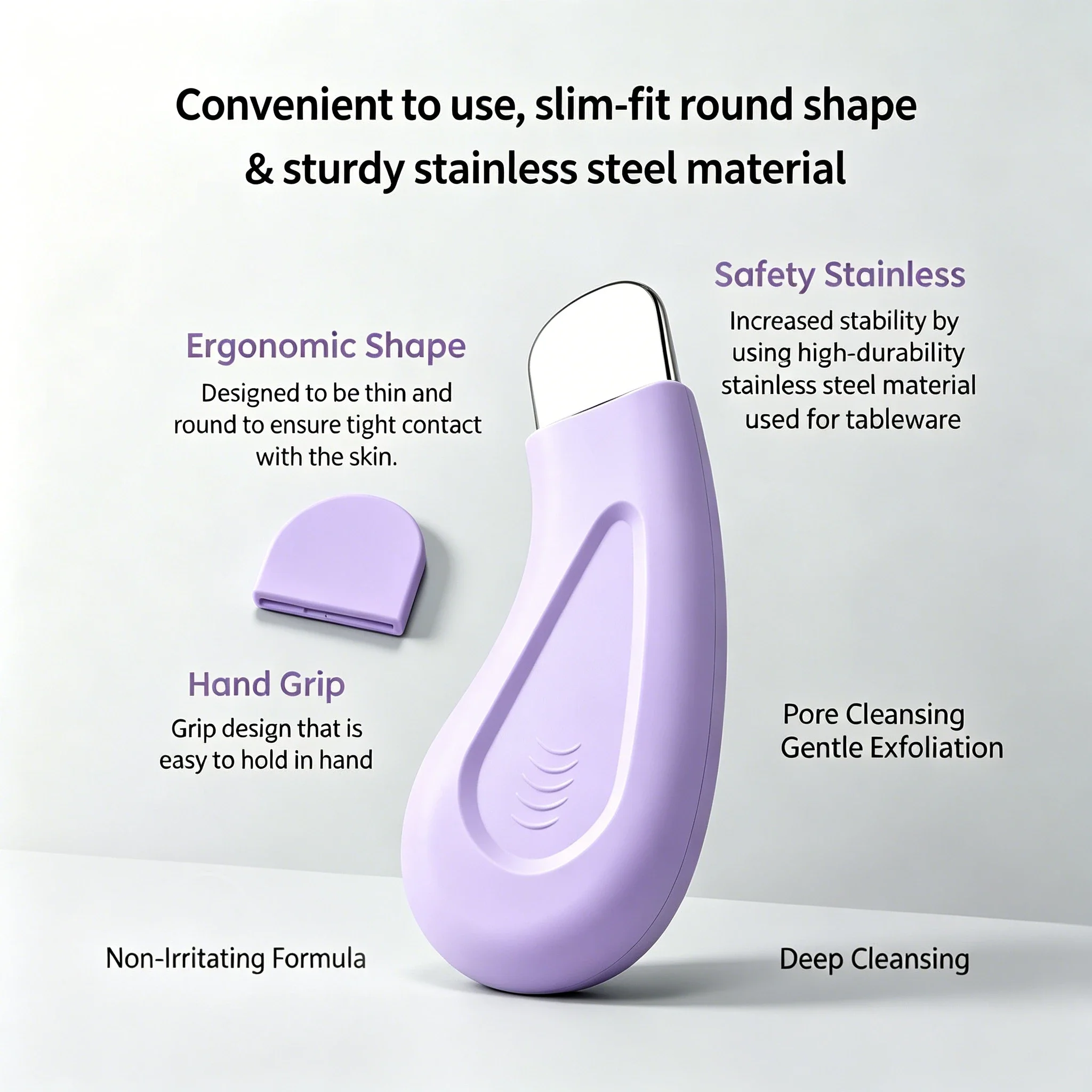 Skincare Exfoliating - Facial Skin Scraper Stainless Steel Blackhead