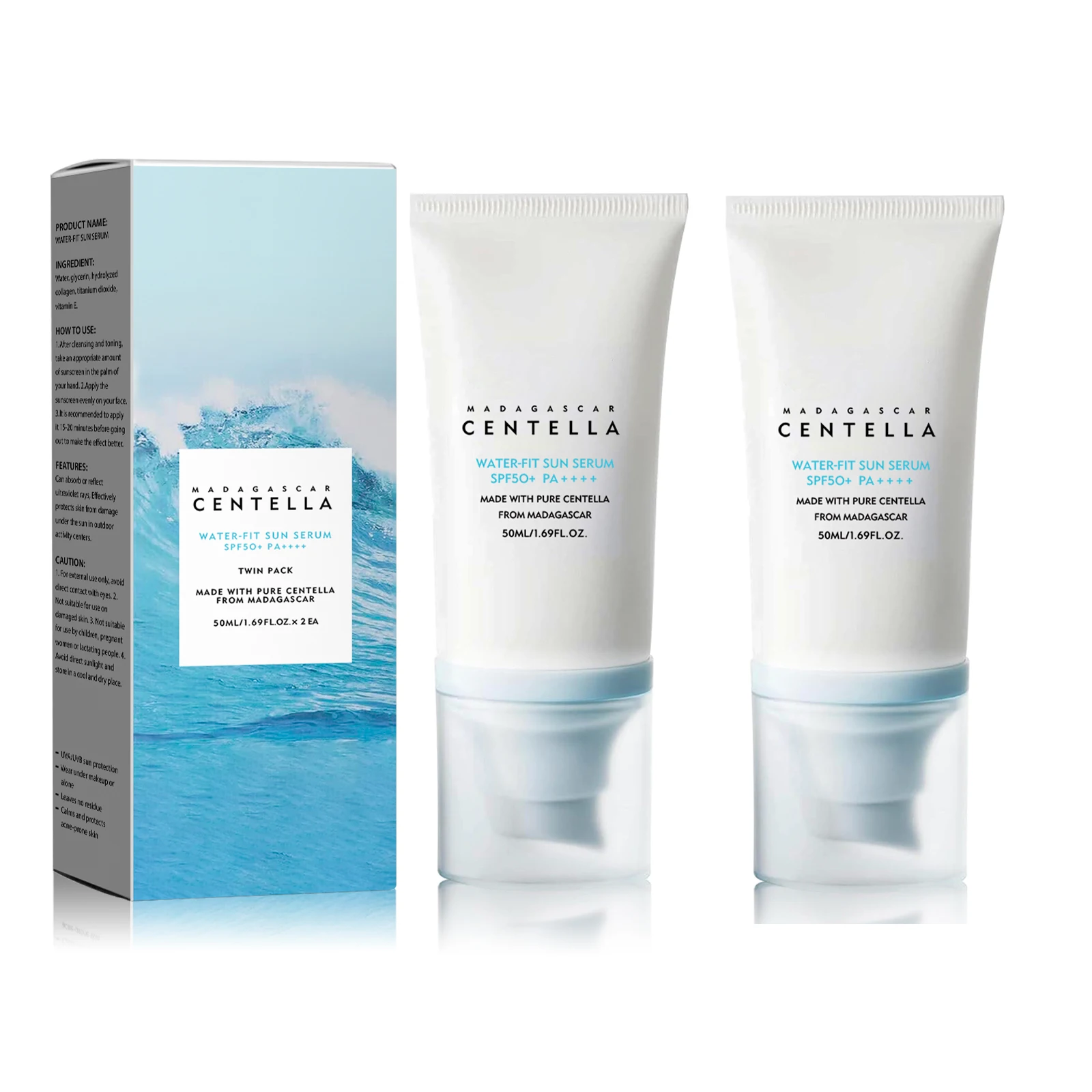 Skincare Basic - 2/1pcs SPF50+ Sunscreen Cream Centella Strong