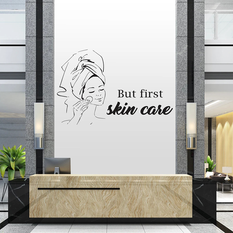 Pa Salon Woman Face Wall Decal - огляд і ціна Skincare Quote