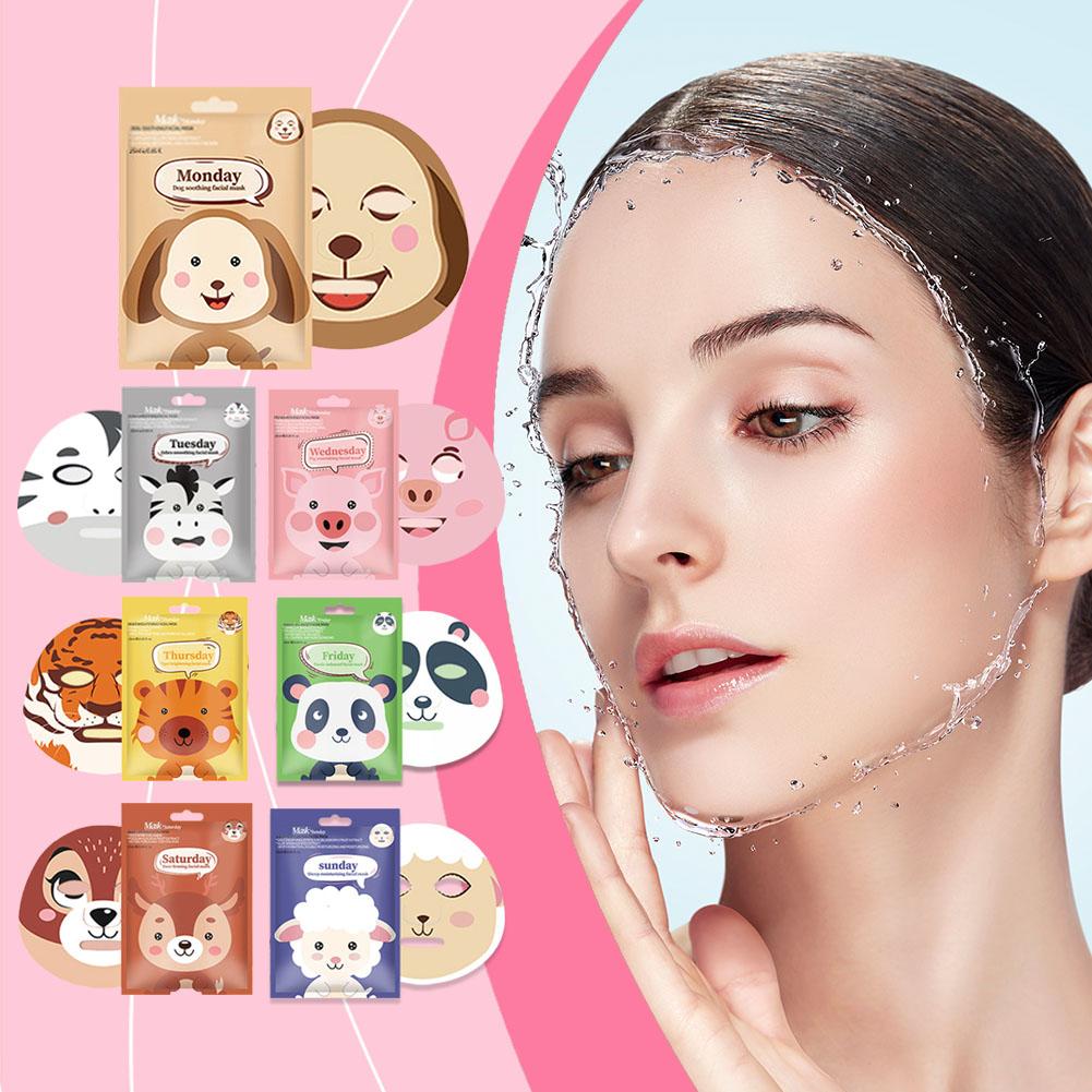 10PCSCute Cartoon Facial Mask  - огляд і ціна Skincare Animate