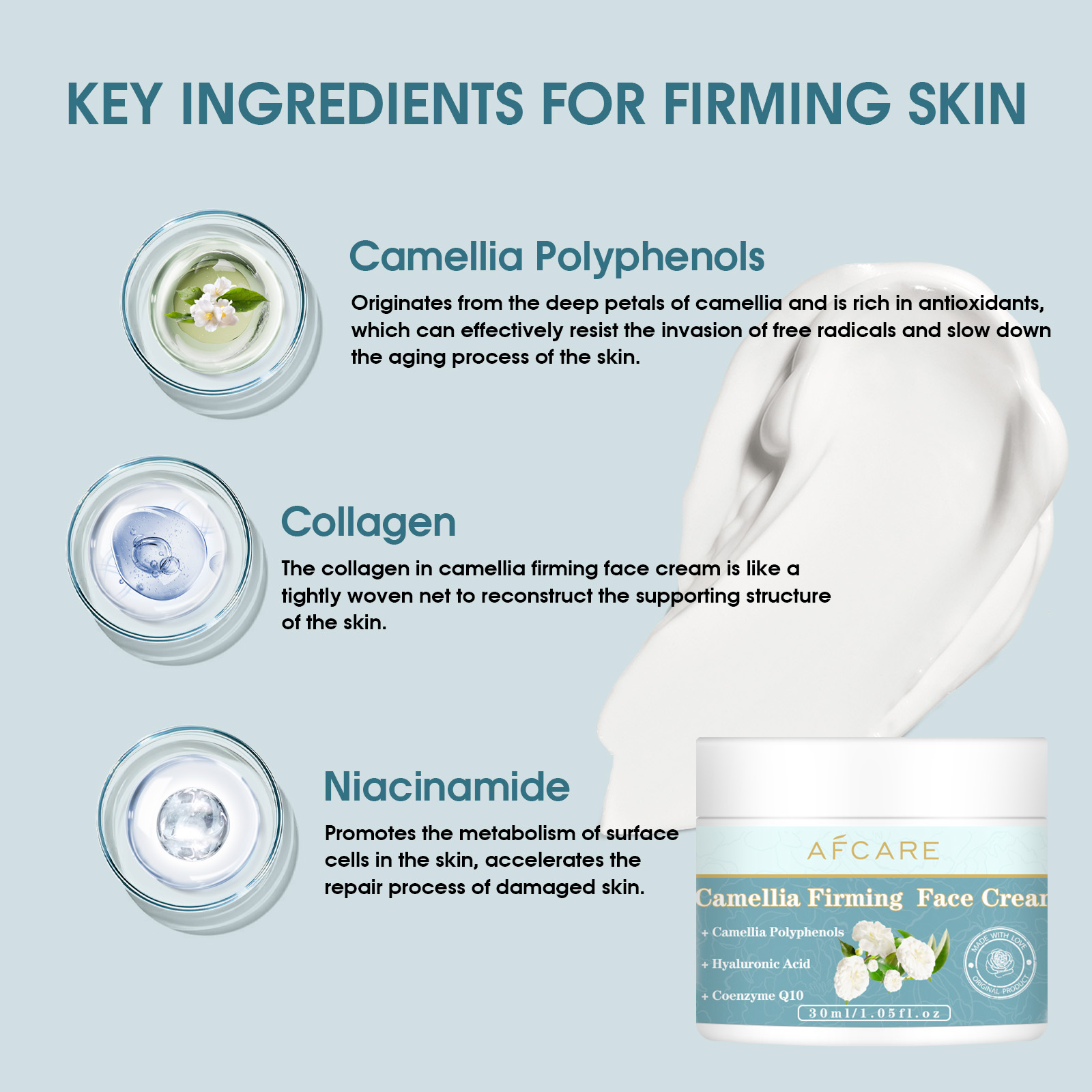 Camellia Firming Face Cream An - огляд і ціна Coenzyme Q10 Cream