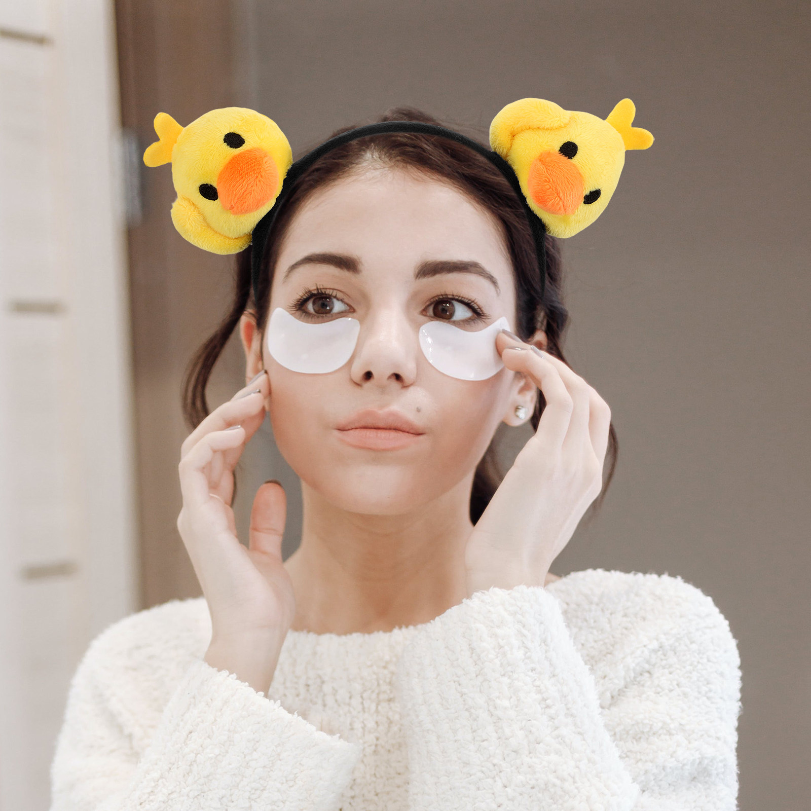 Fabric Duck Hair Hoop Cute Plu - огляд і ціна Skincare Animate