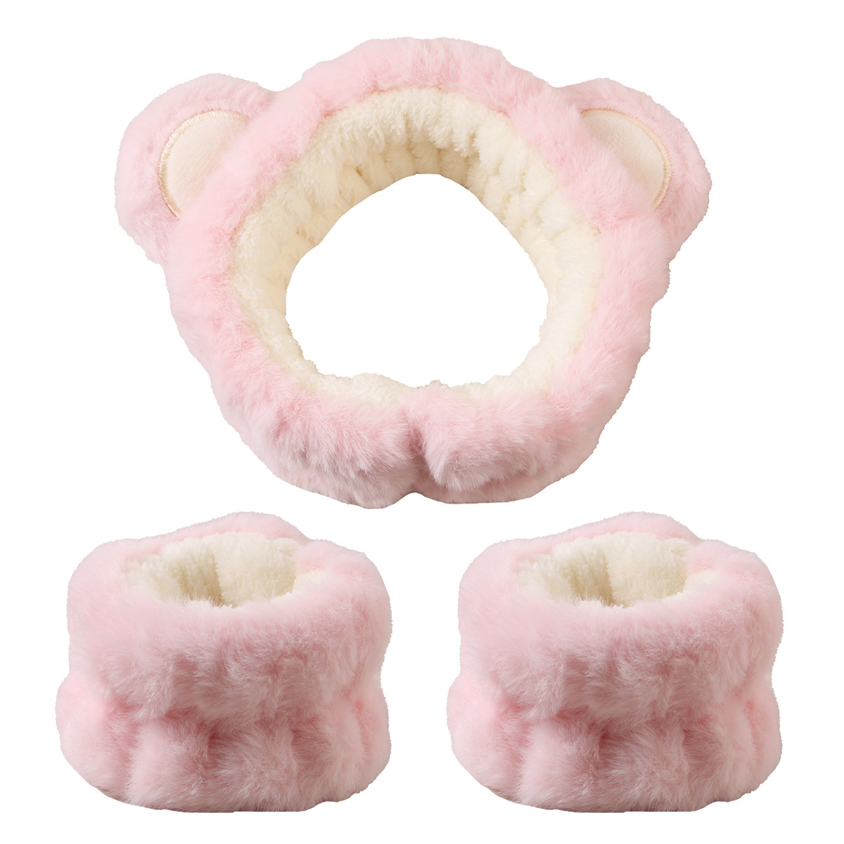 3pcs Cute Bear Headband Set Fl - огляд і ціна Skincare Animate