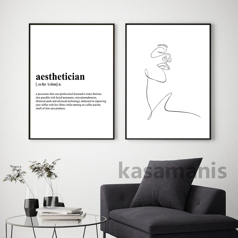 Aesthetician Definition Canvas - огляд і ціна Skincare Quote