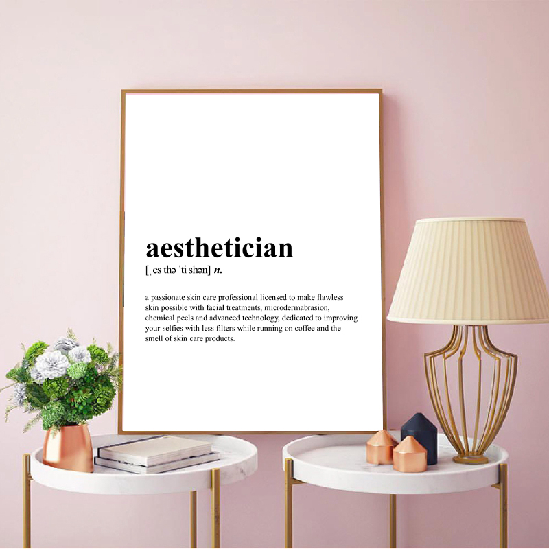 Aesthetician Definition Canvas - огляд і ціна Skincare Quote